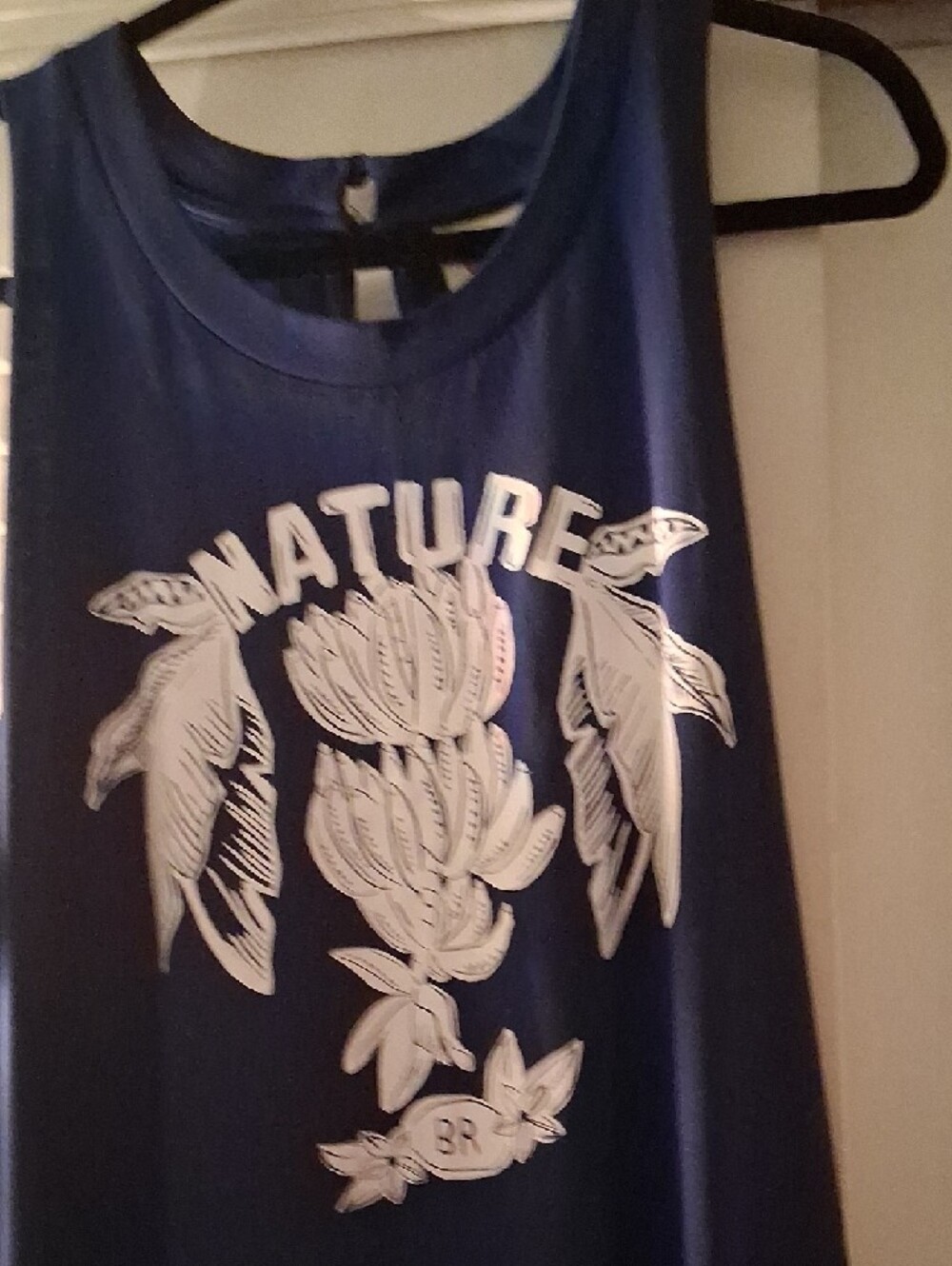 FARM Rio Navy Blue Graphic Sleeveless Harem Jumpsuit - Picture 3 of 5
